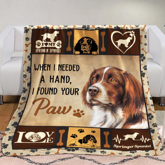 Springer Spaniel Dog Fleece Blanket Throw Blanket Christmas Throw Blanket - Thegiftio UK