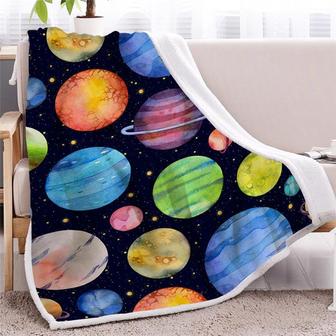 Giftster To My Children Milky Way Galaxy Colorful Planets Blanket Gift For Kids From Parents Birthday Gift Home Decor - Thegiftio UK