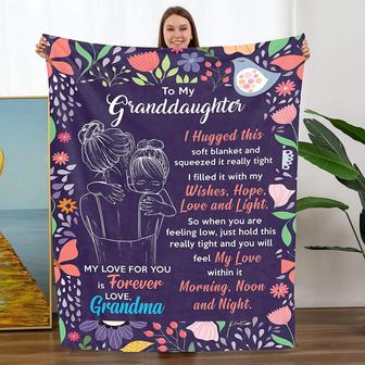 Throw Blanket for Granddaughter From Grandma, Gift For Mothers Day Birthday You are My Sunshine - Thegiftio UK