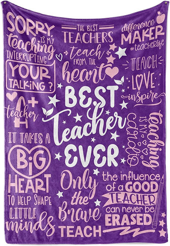 Throw Blanket for Teacher, Thank You Presents for Women Friends, Retirement Leaving for All Teacher, Dance Art Science Teacher - Thegiftio