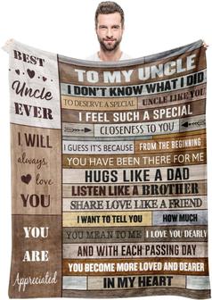 Gifts for Uncle from Niece,Gifts for Uncle from Nephew, Blankets for Uncle, To My Uncle Father's Day Blanket Gifts - Thegiftio UK