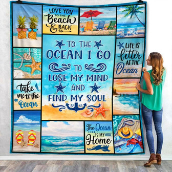 Vitamin Sea Fleece Blanket Throw Blanket Christmas Throw Blanket - Thegiftio UK
