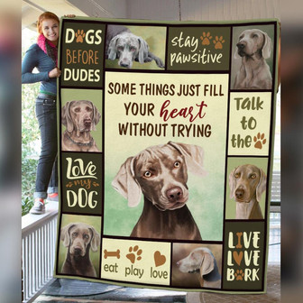 Weimaraner Dog Fleece Blanket Throw Blanket Christmas Throw Blanket - Thegiftio UK