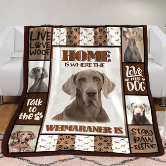 Weimaraner Dog Fleece Blanket Throw Blanket Christmas Throw Blanket - Thegiftio UK