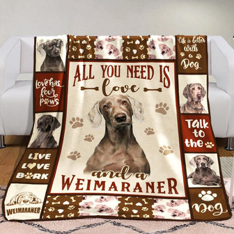 Weimaraner Dog Fleece Blanket Throw Blanket Christmas Throw Blanket - Thegiftio UK