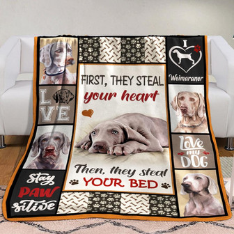 Weimaraner Dog Fleece Blanket Throw Blanket Christmas Throw Blanket - Thegiftio UK