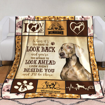 Weimaraner Dog Fleece Blanket Throw Blanket Christmas Throw Blanket - Thegiftio UK