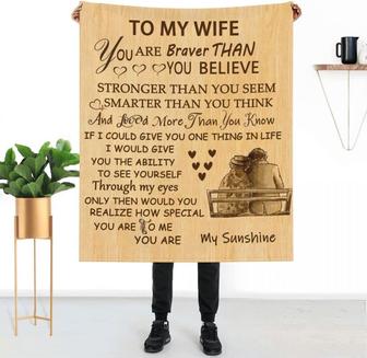 to My Wife Blanket from Husband Romantic Gifts for Her Super Soft Throw Blanket for Her Wife Gifts from Husband - Thegiftio UK