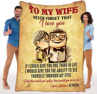 To My Wife Custom Blanket Never Forget That How Special You are to Me, I Love You Always - Thegiftio UK