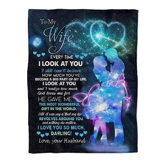 To my Wife Gifts For Your Wife Gift for Wife Family Home Decor Bedding Couch Sofa Soft and Comfy Cozy - Thegiftio UK