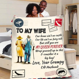 To My Wife Still You Are My Queen Forever Fleece Blanket, Gift For Couple, Valentine Gift, Love From Husband - Thegiftio UK