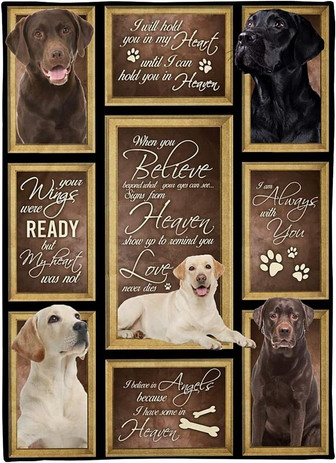 Yellow Labrador Blanket When You Believe Blanket for Sofa, Blanket Hood Gift for Birthday Christmas Anniversary - Thegiftio UK