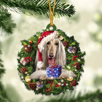 Afghan Hound and Christmas gift for her gift for him gift for Afghan Hound lover ornament, Christmas Ornament - Thegiftio UK