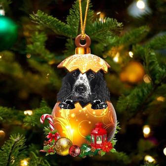 American Cocker Spaniel In Golden Egg Christmas Ornament - Thegiftio UK