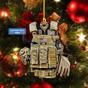 Army Personalized Ornament, Custom Shape Army Ornament, Christmas Army Ornament, Gift for Army - Thegiftio UK