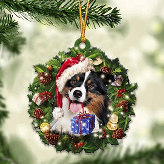Australian Shepherd and Christmas gift for her gift for him gift for Australian Shepherd lover ornament - Thegiftio UK