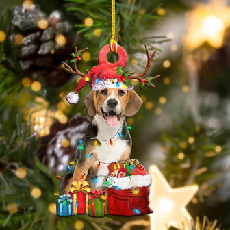 Beagle Christmas Shape Ornament - Thegiftio UK
