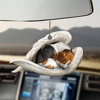 Beagle sleeping angel beagle lovers dog moms ornament - Thegiftio UK