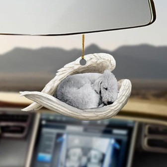 Bedlington Terrier sleeping angel Bedlington Terrier lovers dog moms ornament - Thegiftio UK