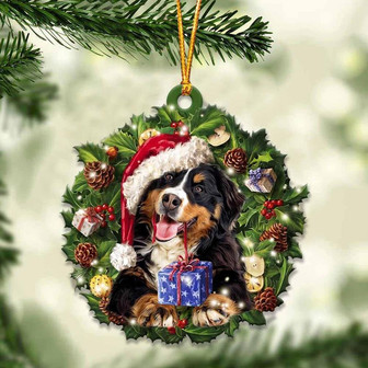 Bernese Mountain and Christmas gift for her gift for him gift for Bernese Mountain lover ornament, Christmas Ornament - Thegiftio UK