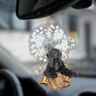 Black Russian Terrier-Dandelion-Two Sided Ornament - Thegiftio UK