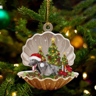 Blue German Shepherd-Sleeping Pearl in Christmas Two Sided Ornament, Christmas Ornament, Car Ornament - Thegiftio UK