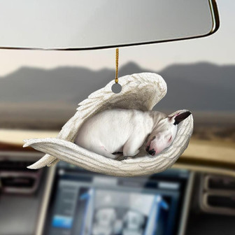 Bull terrier sleeping angel bull terrier lovers dog moms ornament - Thegiftio UK
