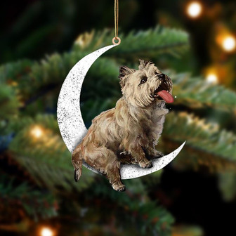 Cairn Terrier-Sit On The Moon-Two Sided Ornament - Thegiftio UK