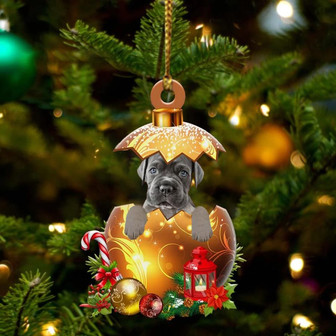 Cane-Corso In Golden Egg Christmas Ornament - Thegiftio UK