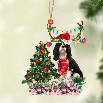 Cavalier King Charles Spaniel 3-Christmas Tree Gift Hanging Ornament, Christmas Ornament, Car Ornament - Thegiftio UK
