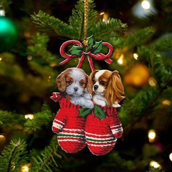 Cavalier King Charles Spaniel Ch Inside Your Gloves Christmas Holiday-Two Sided Ornament, Christmas Ornament - Thegiftio UK