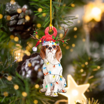 Cavalier King Charles Spaniels Christmas Shape Ornament - Thegiftio UK