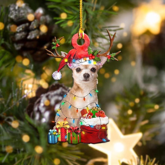 Chihuahua Christma Shape Ornament - Thegiftio UK