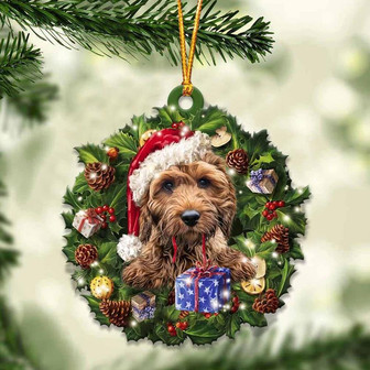 Cockapoo and Christmas gift for her gift for him gift for Cockapoo lover ornament, Christmas Ornament - Thegiftio UK