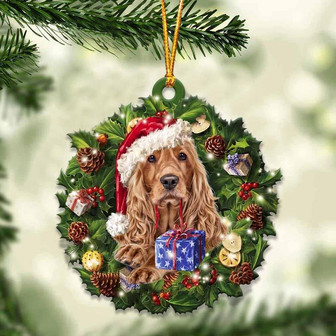 Cocker Spaniel and Christmas gift for her gift for him gift for Cocker Spaniel lover ornament, Christmas Ornament - Thegiftio UK