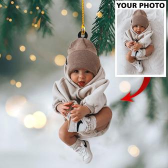 Custom Photo Ornament - Baby, Baby cute Custom Photo Ornament - Thegiftio UK