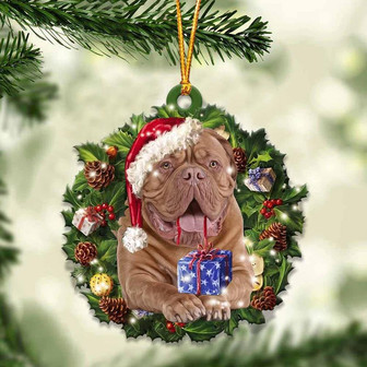 Dogue de Bordeaux and Christmas gift for her gift for him gift for Dogue de Bordeaux lover ornament, Christmas Ornament - Thegiftio UK