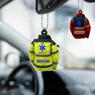 EMS Paramedic Uniform Flat Car Ornament, Paramedic Gift, EMT Ornament, Ems Ornament - Thegiftio UK