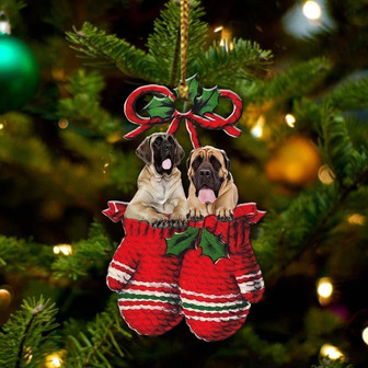 English Mastiff Inside Your Gloves Christmas Holiday-Two Sided Ornament, Christmas Ornament, Car Ornament - Thegiftio UK
