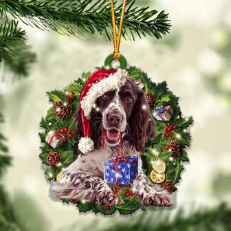 English Springer Spaniel and Christmas gift for her gift for him gift for English Springer Spaniel lover ornament - Thegiftio UK