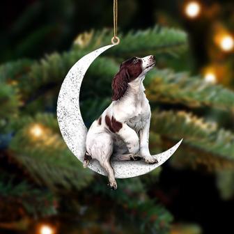 English Springer Spaniel-Sit On The Moon-Two Sided Ornament - Thegiftio UK