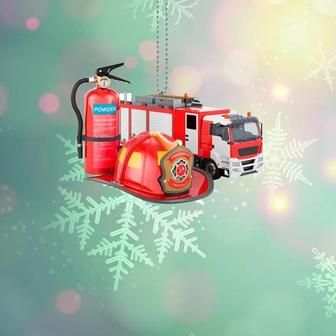 Firefighter Car Ornament, Firefighter Christmas Ornament, Firefighter Family Ornament, Firefighter Dep Ornament, Firefighter Armor - Thegiftio UK