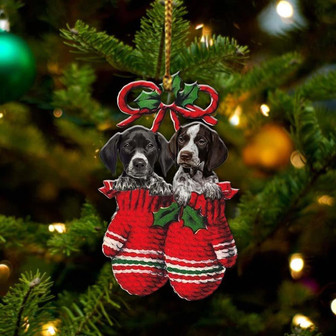 German Shorthaired Pointer Inside Your Gloves Christmas Holiday-Two Sided Ornament, Christmas Ornament - Thegiftio UK