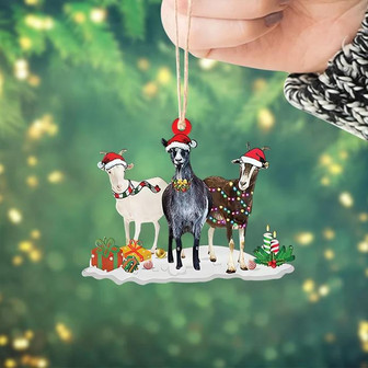 Goat Christmas Light Ornament, Goat Xmas Tree Ornament, Loved Goat Ornament - Thegiftio UK