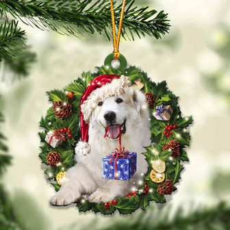 Great Pyrenees and Christmas gift for her gift for him gift for Great Pyrenees lover ornament, Christmas Ornament - Thegiftio UK
