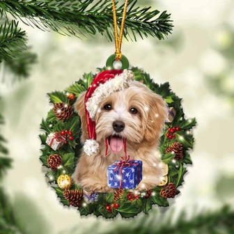 Havanese and Christmas gift for her gift for him gift for Havanese lover ornament, Christmas Ornament - Thegiftio UK