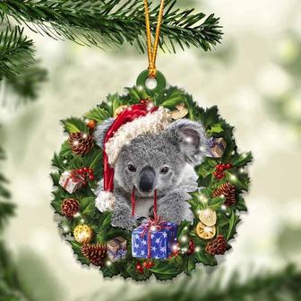 Koala and Christmas gift for her gift for him gift for Koala lover ornament, Christmas Ornament, Car Ornament - Thegiftio UK