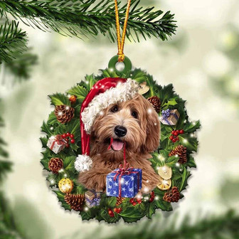 Labradoodle and Christmas gift for her gift for him gift for Labradoodle lover ornament, Christmas Ornament - Thegiftio UK