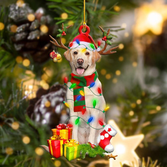 Labrador Christmas Shape Ornament - Thegiftio UK