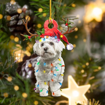 Maltese Christmas Shape Ornament - Thegiftio UK